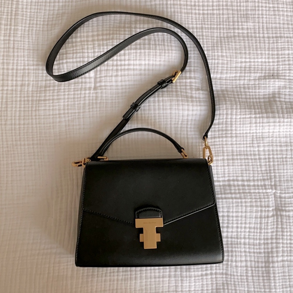 Tory Burch Juliette Small Top-Handle Satchel Black
